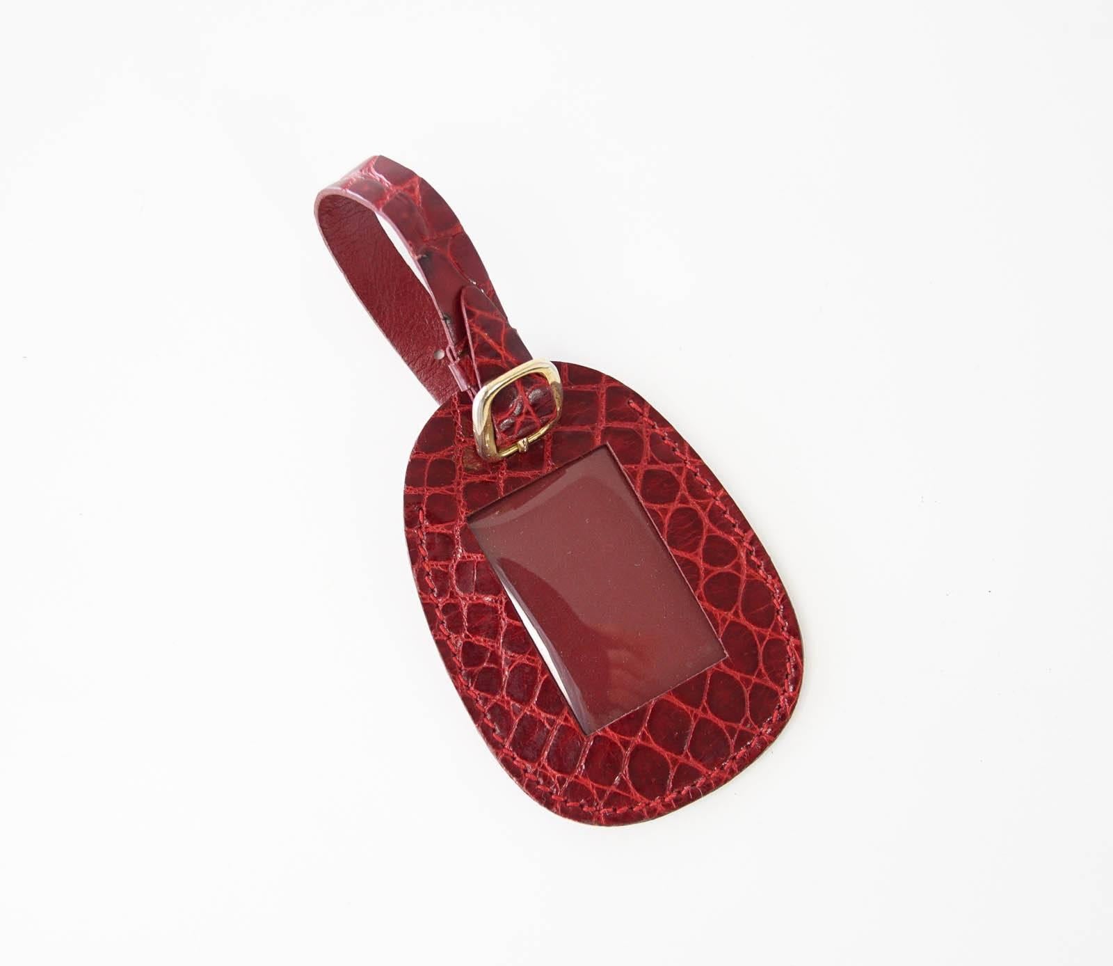 Gucci Briefcase Vintage Burgundy Red Crocodile Attache 1