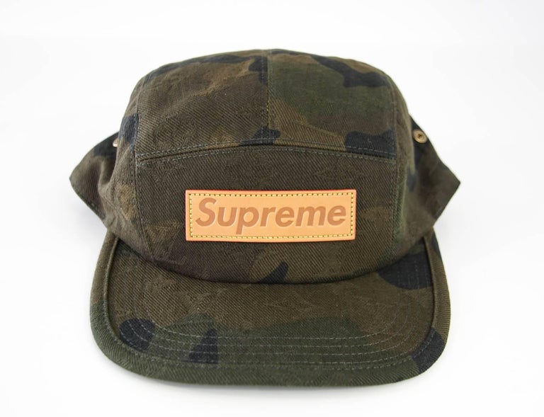 Louis Vuitton Supreme X Limited Edition 5 Panels Camouflage Cap at 1stDibs