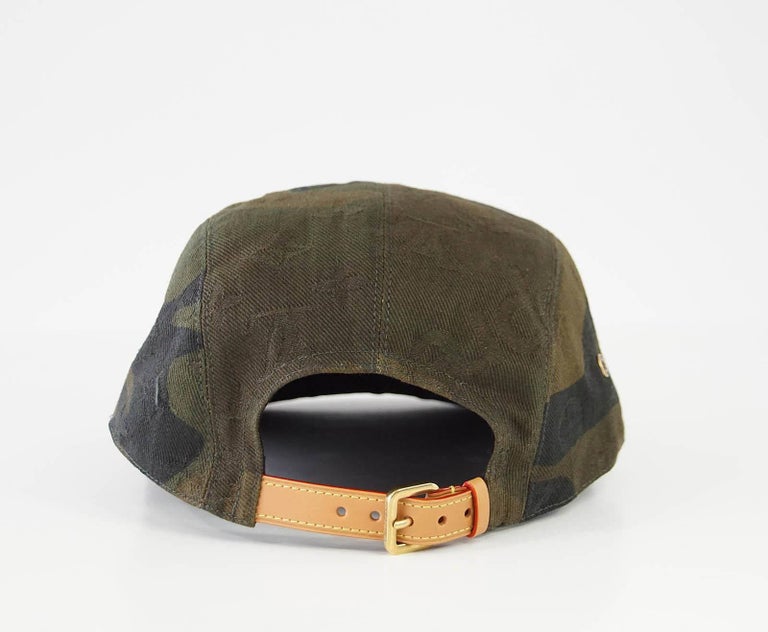 Louis Vuitton Supreme X Limited Edition 5 Panels Camouflage Cap For Sale at 1stdibs