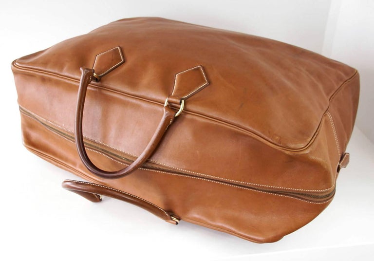 Hermes Plume 60 Vintage Bag Barenia Plume Gold Hardware Carry On ...