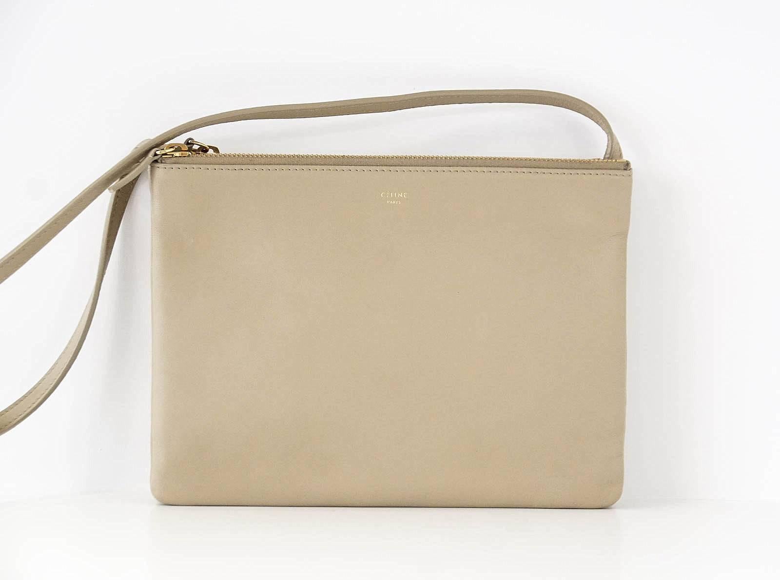 Women's Celine Bag Trio Crossbody / Shoulder Trio Sand Beige