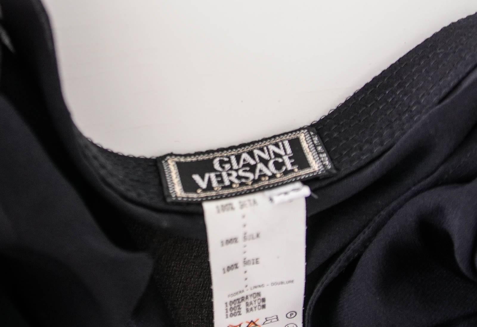 Gianni Versace Couture Vintage Bra Top w/ Fabulous Ruffle Cuffs  40 / 6  5