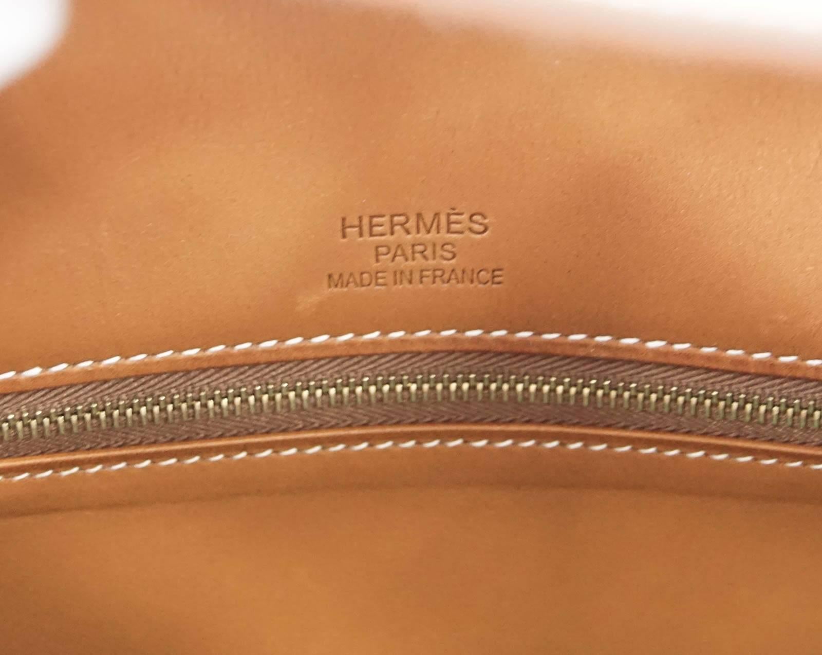 Hermes Birkin 35 Bag Flag Barenia  / Toile Blue Permabrass Rare Limited Edition 1