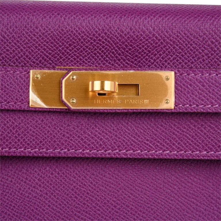 HERMÈS KELLY 28CM HSS Anemone Rose Confetti Special Order Brush Gold H –  Empire Lusso