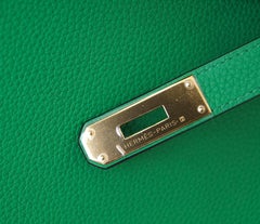 Hermes Birkin 35 Bamboo Green Togo Gold Hardware