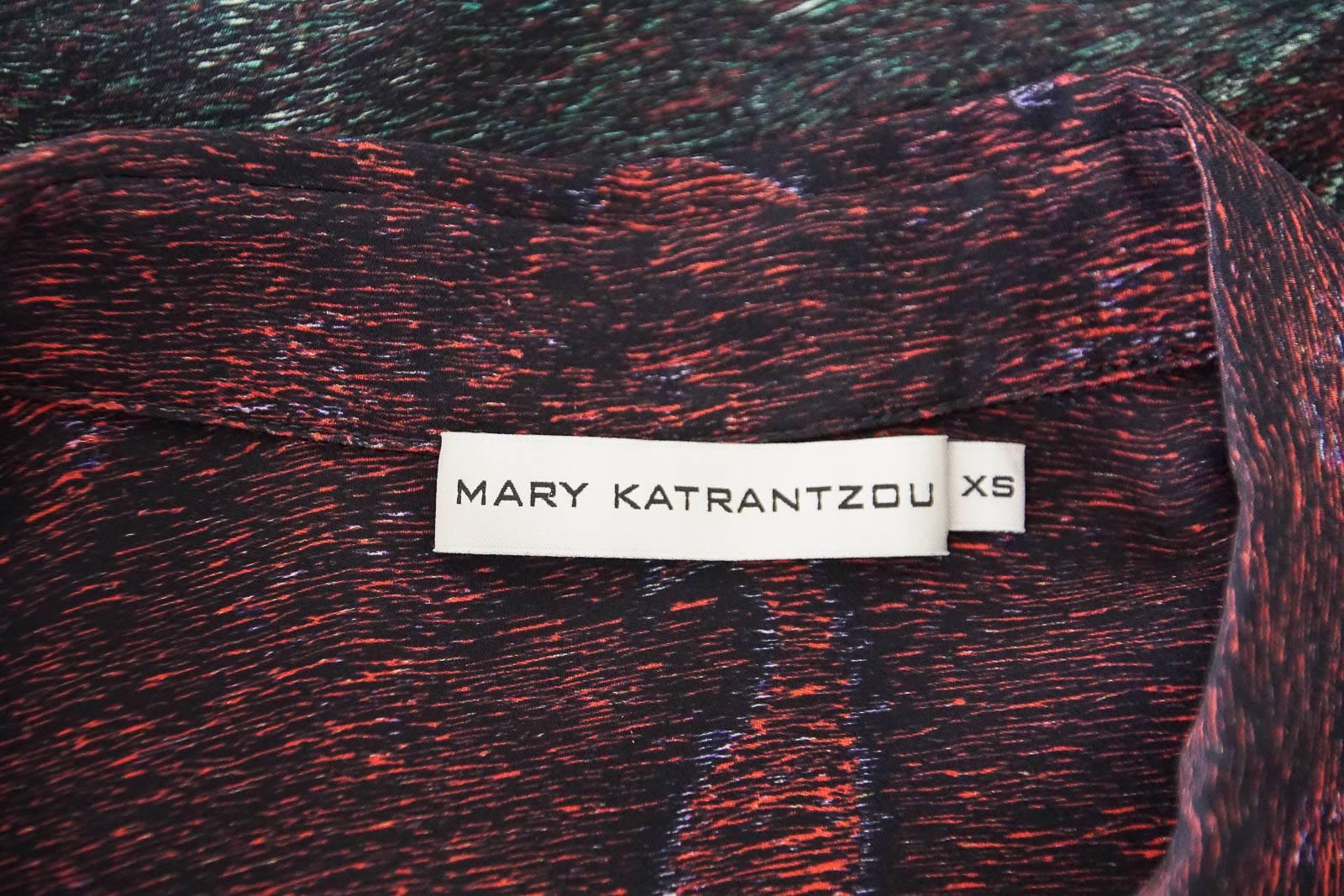 Mary Katrantzou Top Silk Tunic Paisley Design XS For Sale 1