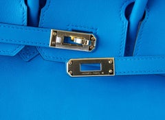 Hermes Birkin Bag 25 Blau Sansibar Swift Gold Hardware