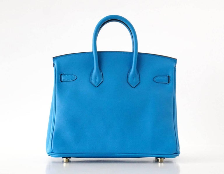 Hermes Birkin Bag 25 Blue Zanzibar Swift Gold Hardware For At Hermes Birkin Bag 25 Blue Zanzibar Swift Gold Hardware For 2