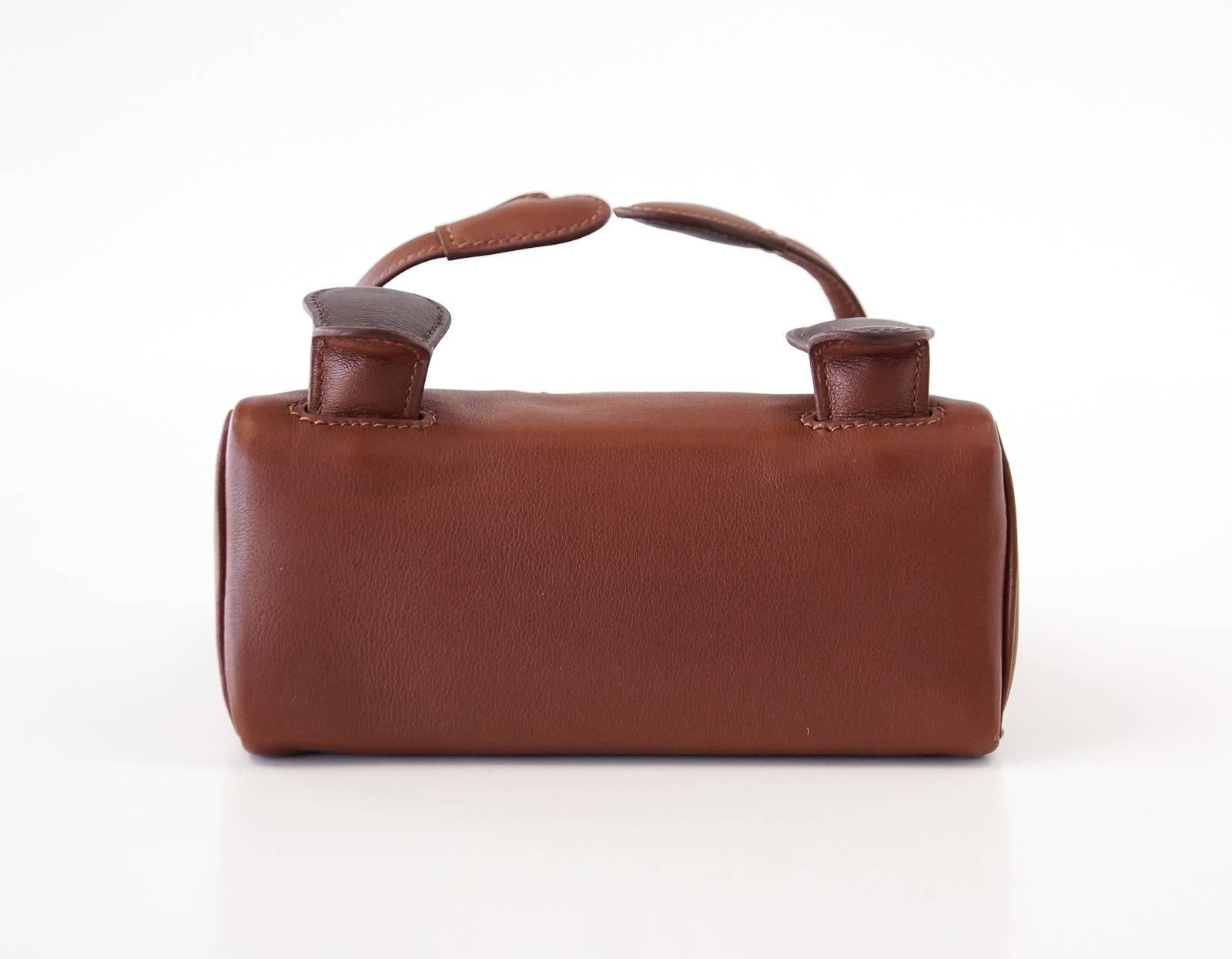 Hermes Quelle Idole Kelly Doll Rare Limited Edition Noisette Gulliver Leather In Excellent Condition In Miami, FL