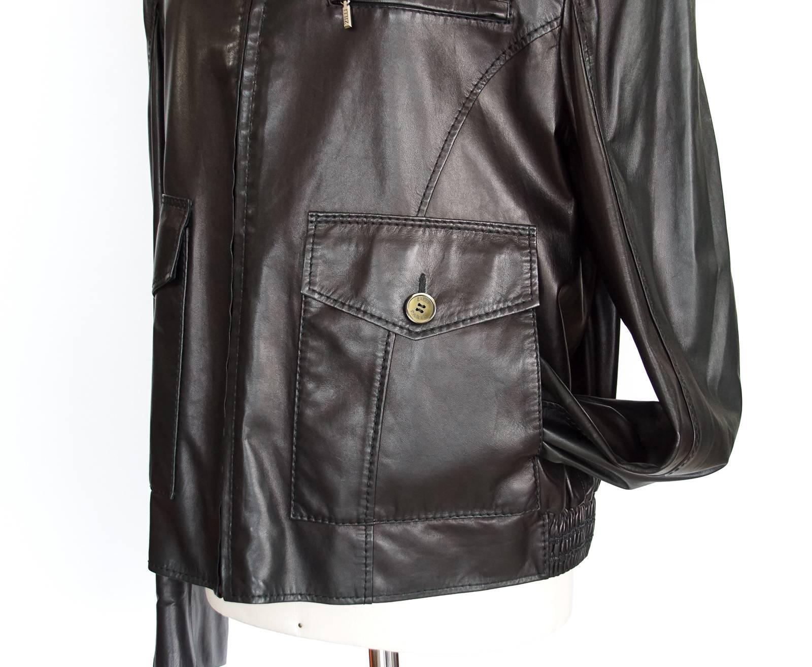 zilli leather jacket price