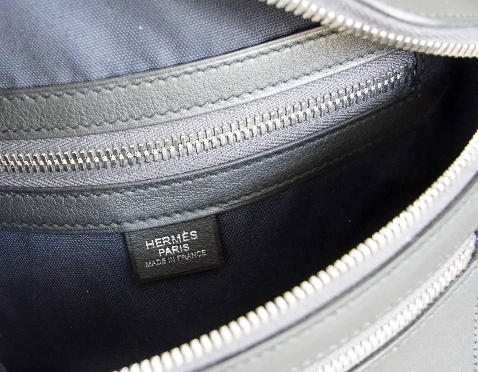 Hermes Cityslide Cross PM Men'sTaurillon Cristobal Leather Black Limited Edition 3