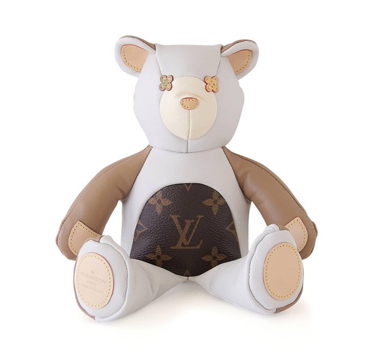 Louis Vuitton Monogram Dou Dou Teddy Bear Limited Edition 2017 Plush Doll For Sale at 1stdibs