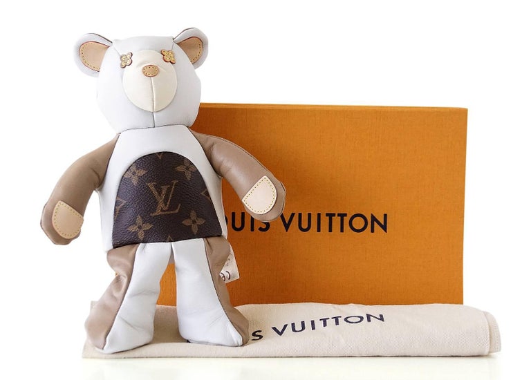 Louis Vuitton Monogram Dou Dou Teddy Bear Limited Edition 2017 Plush Doll For Sale at 1stdibs
