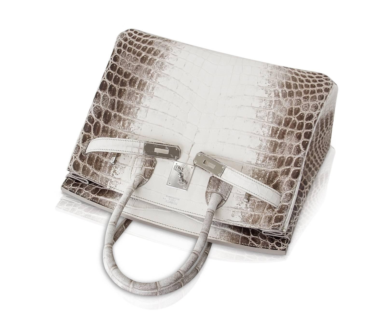 Hermes Birkin 30 Sac Exquisite Blanc Himalaya Palladium Hardware Neuf à Miami, FL