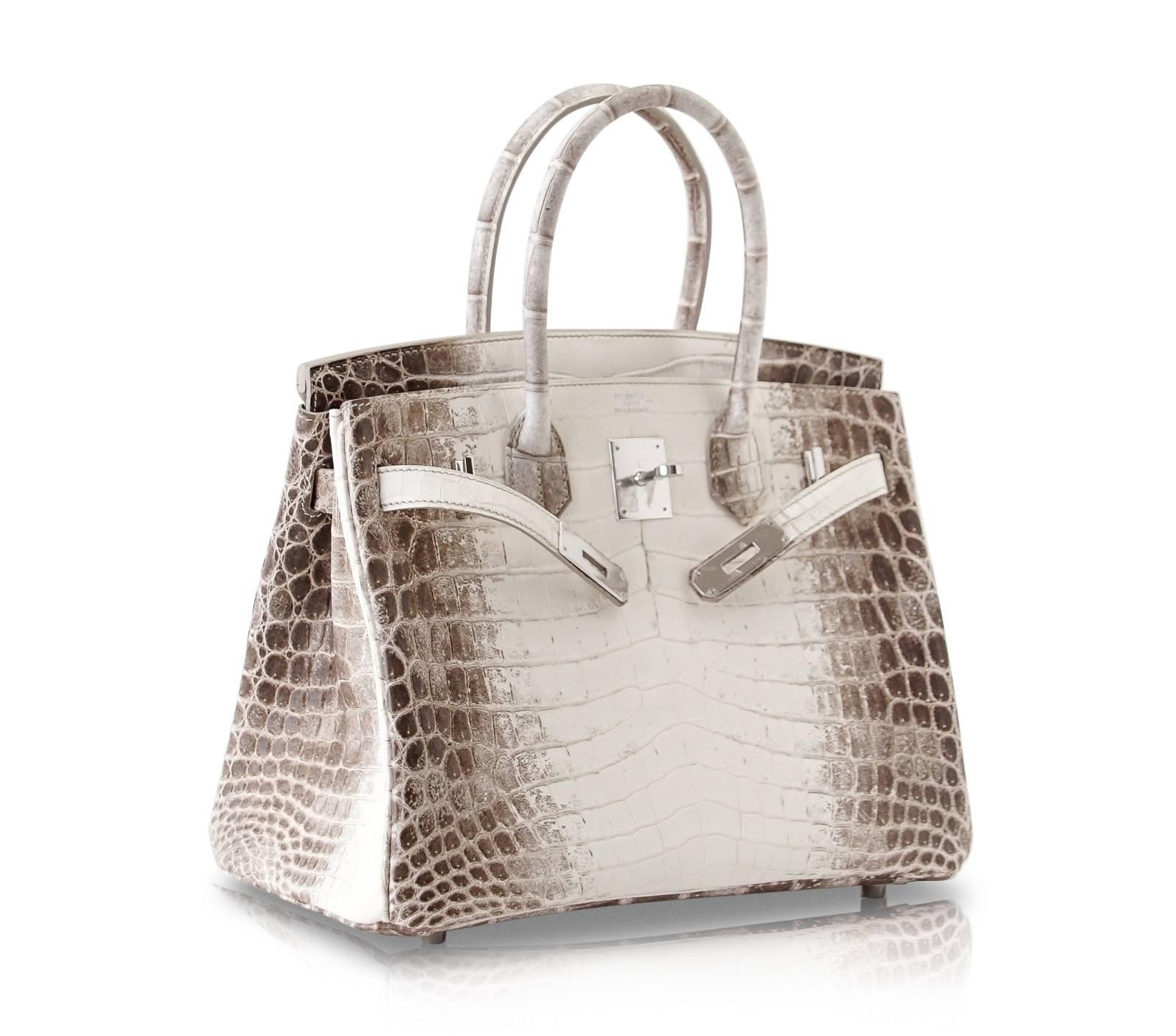 Hermes Birkin 30 Sac Exquisite Blanc Himalaya Palladium Hardware 1