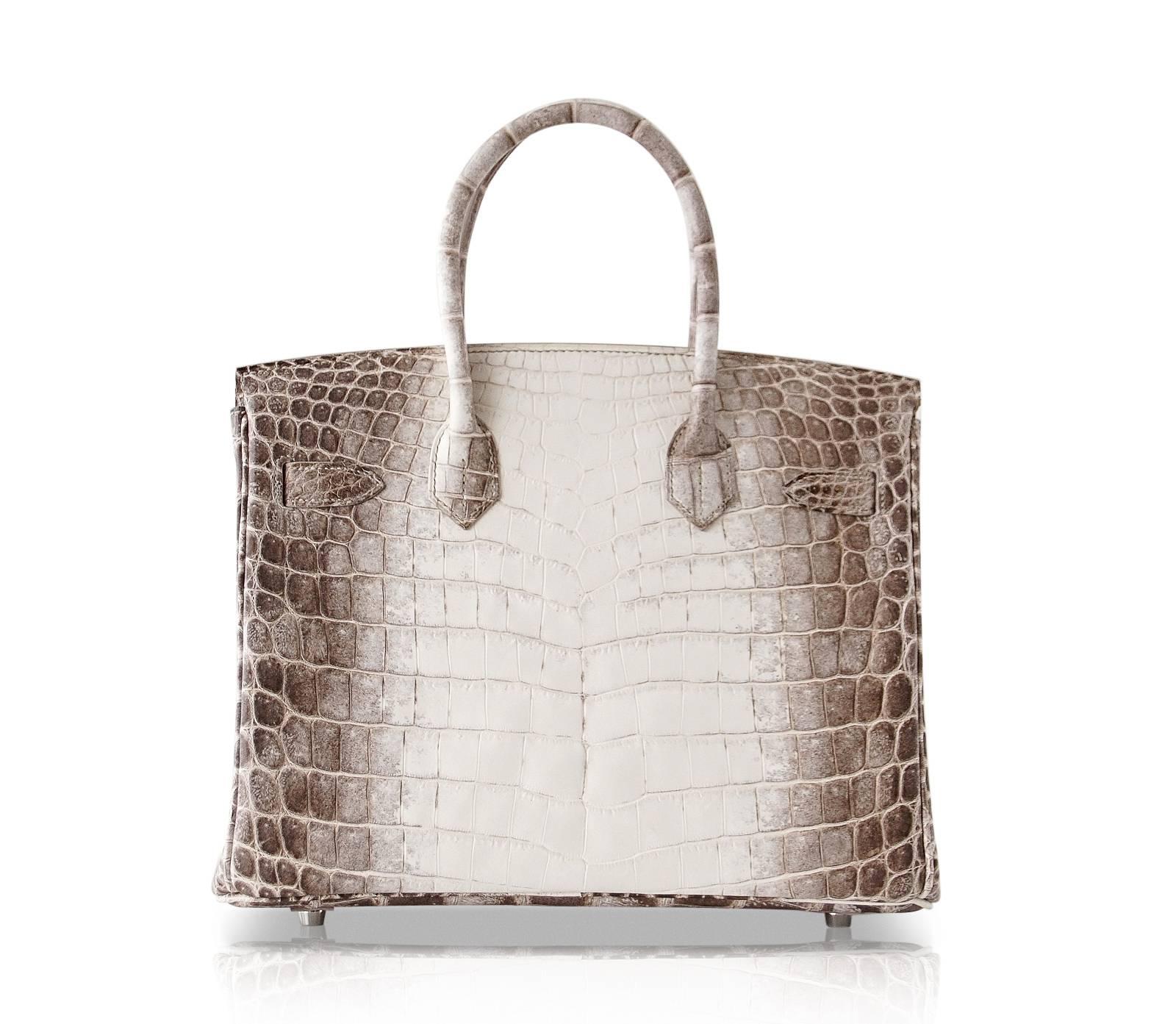 Hermes Birkin 30 Sac Exquisite Blanc Himalaya Palladium Hardware 2