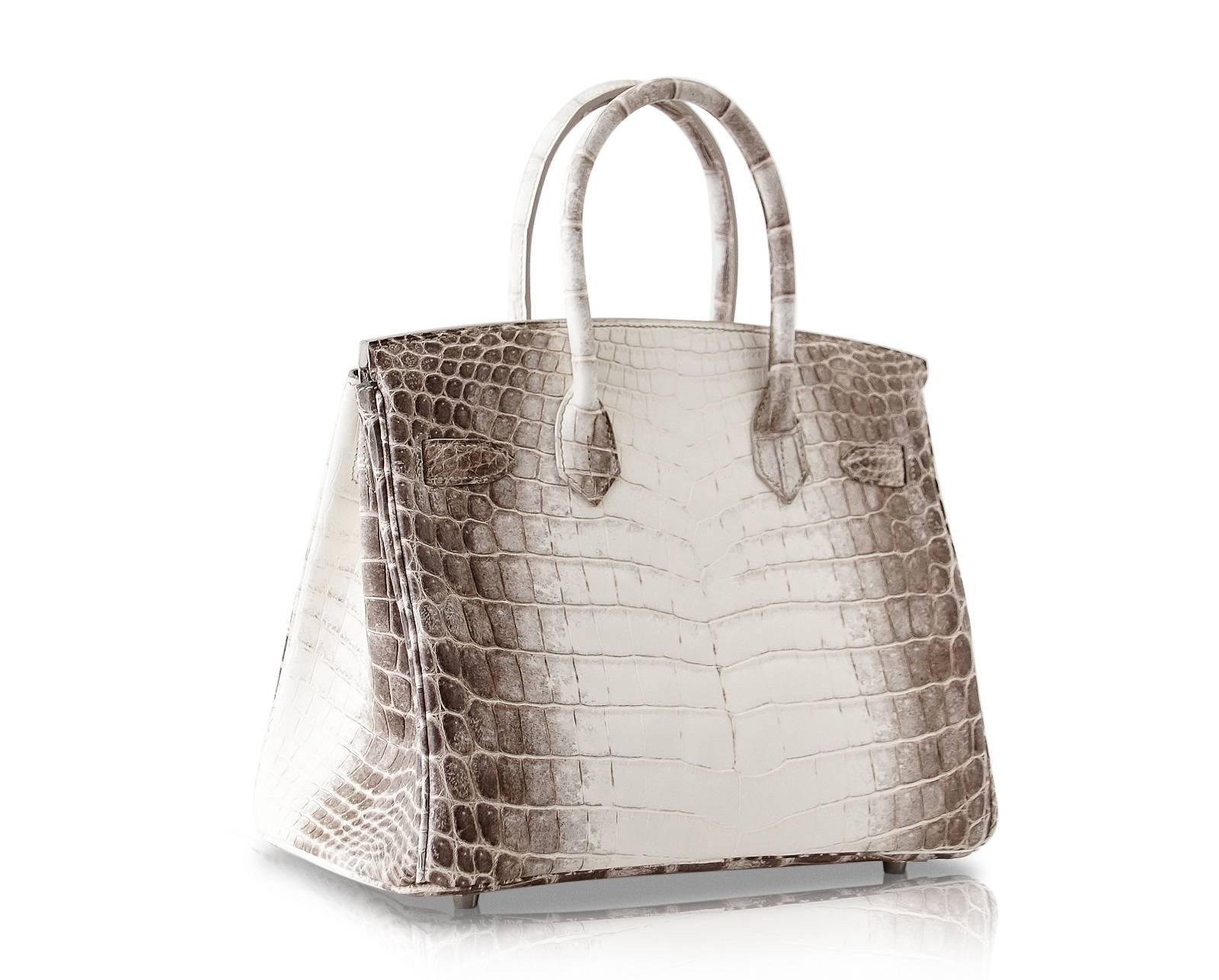 Hermes Birkin 30 Sac Exquisite Blanc Himalaya Palladium Hardware 3