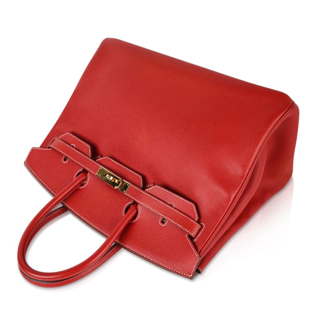 Hermes Rouge Casaque Candy Limited Edition Epsom Birkin 35 Bag at ...