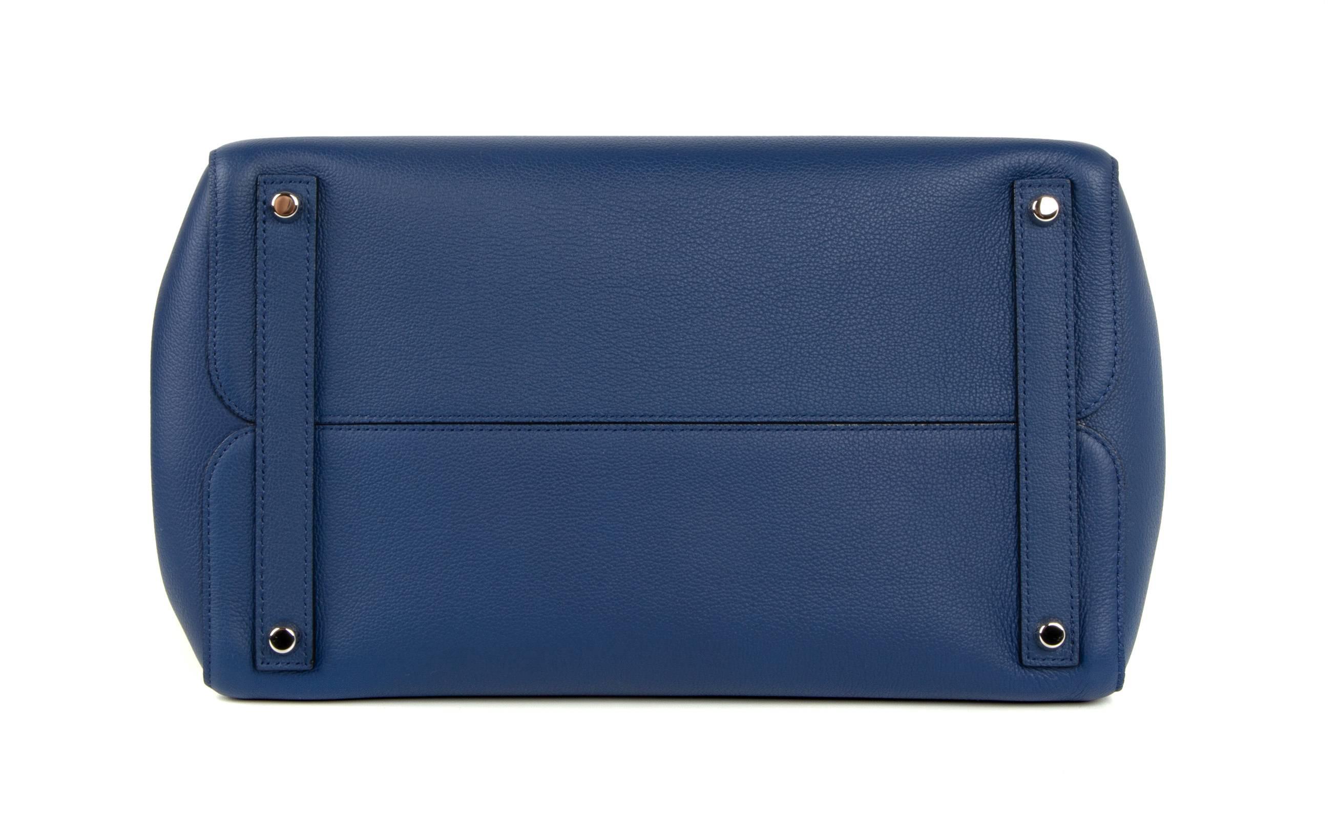 Women's Christian Dior Bag Open Bar Vivid Blue Bi-Color Tote