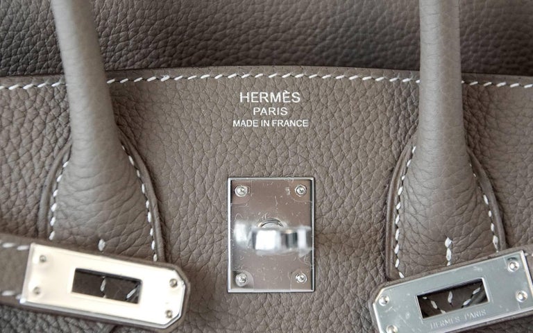Hermès Birkin 25 Etoupe Togo Palladium Hardware - 2019, D – ZAK BAGS ©️