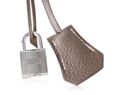 Hermes Birkin 25 Sac Etoupe Neutre Togo Palladium Hardware
