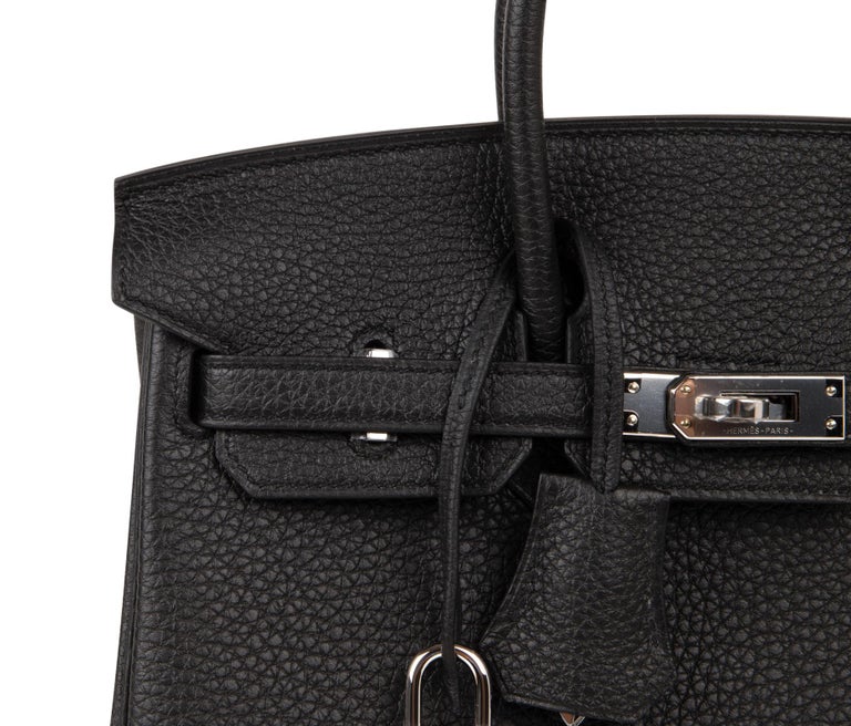 Hermes Birkin Bag 25 Black Togo Silver Hardware #birkin #bag #25