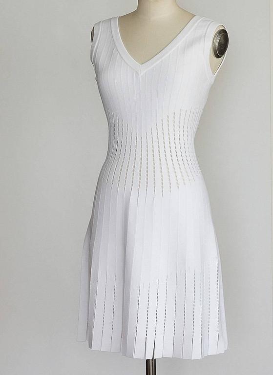 azzedine alaia white dress