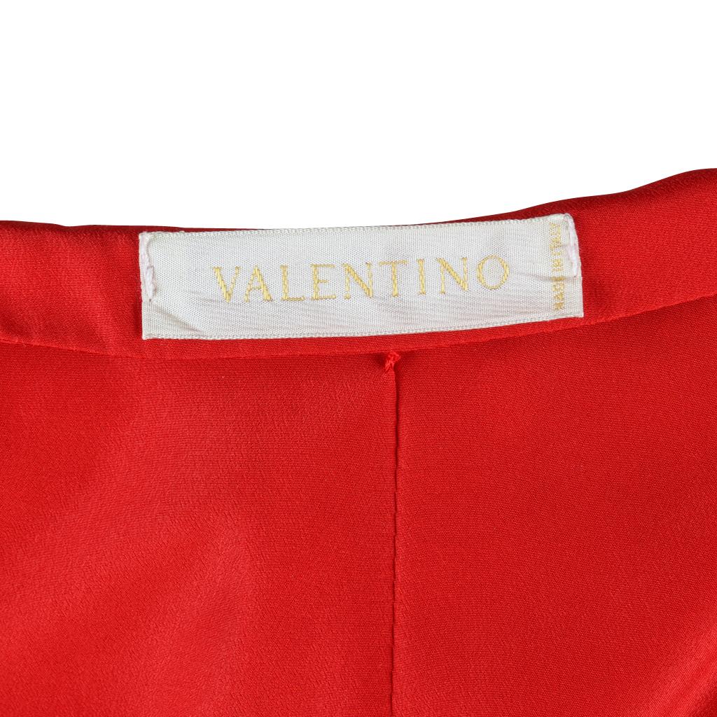 Valentino Skirt Signature Red Flirty Ruffle Hem and Rear Detail 8 New 2