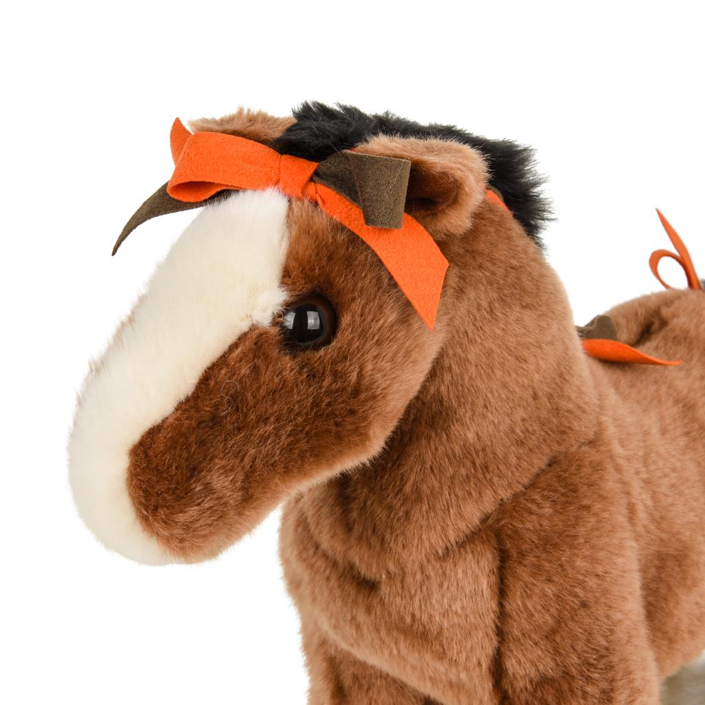 Brown Hermes Hermy The Horse Plush Toy New