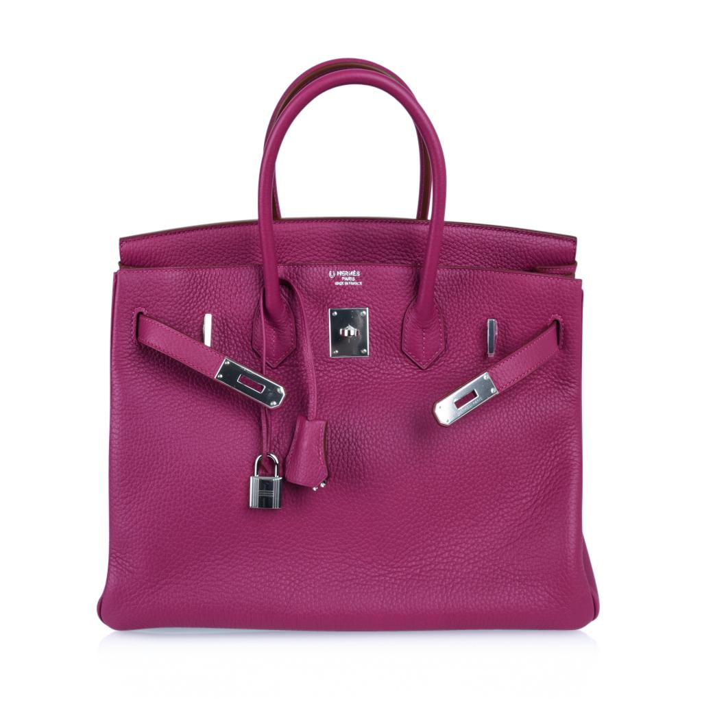 Hermes Tosca HSS Clemence Palladium Birkin 35 Bag 1