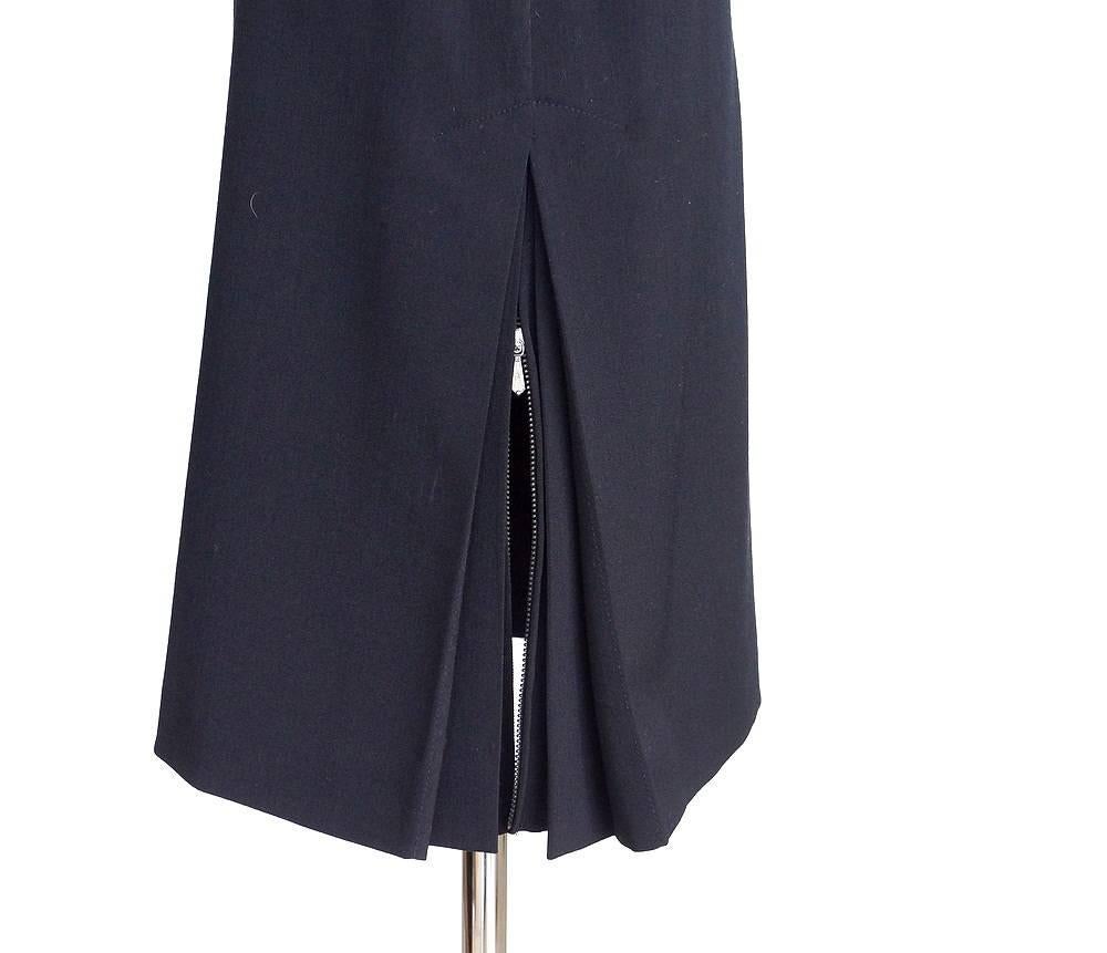 Jean Paul Gaultier Vintage Skirt Side Kick Pleat w/ Working Zipper 