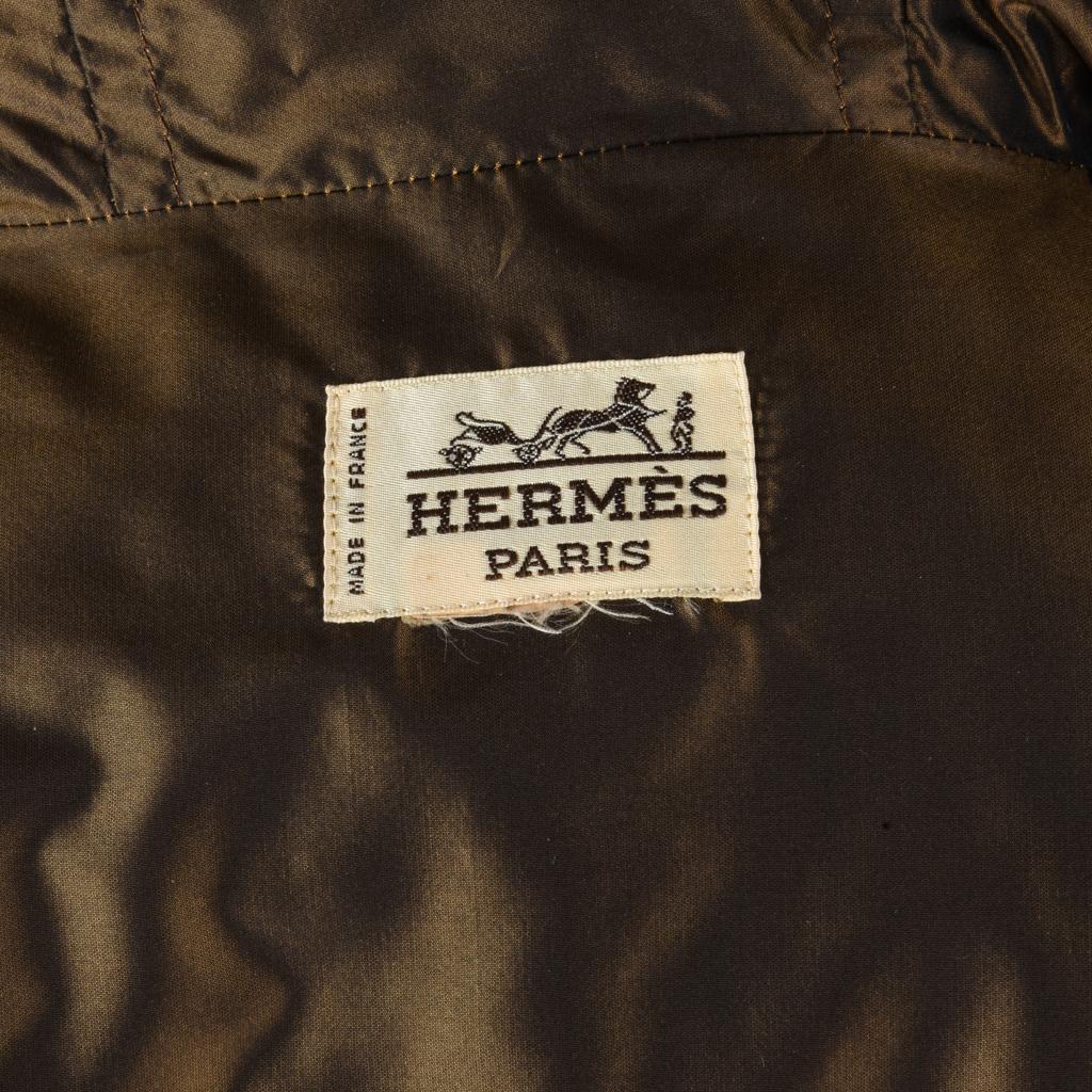 Hermes Jacke Vintage schillernde gesteppte Parka Lush Fox Hoodie Trim 6 im Angebot 7