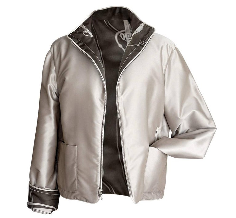 HERMES 25S REVERSIBLE FUR JACKET 474