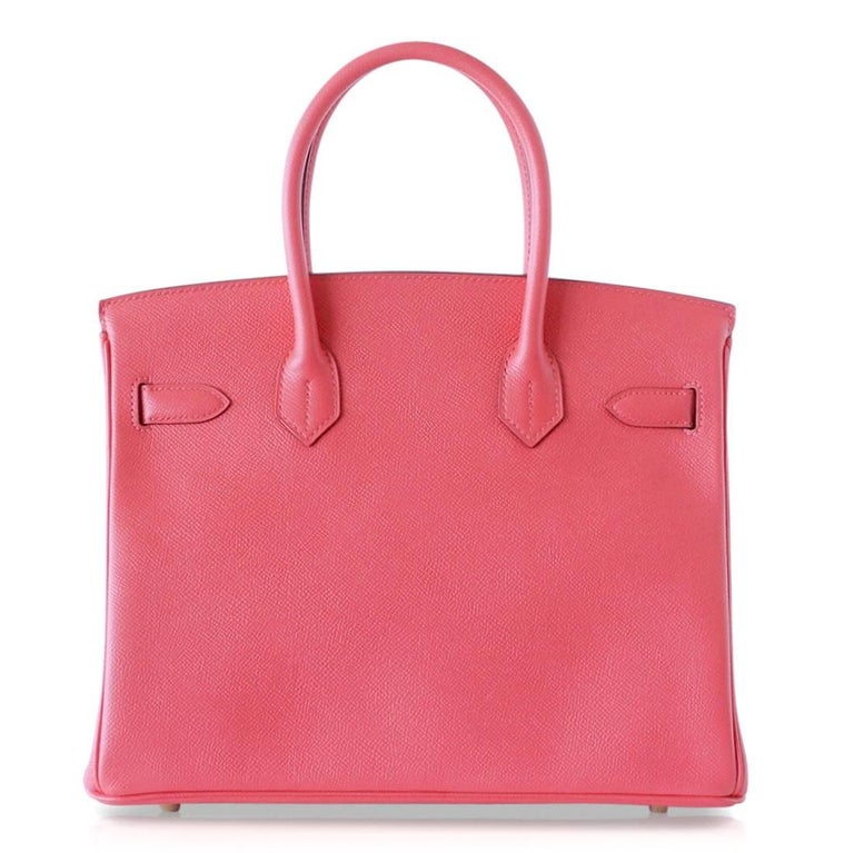 Hermes Birkin 30 Bag Exquisite Rose Jaipur Pink Epsom Gold Hardware For ...