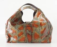 GUCCI bag Stirrup hardware python large tote sold out colour nwt