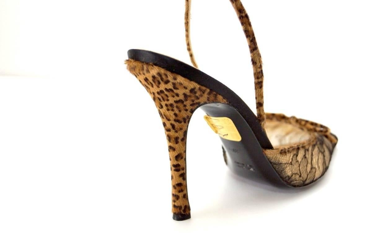 rene caovilla fur heels