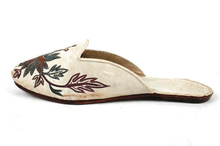 floral flat mules