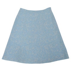 MaxMara Weekend Paneled Midi or Tea-Length Flare Skirt Floral & Leaf Decoration