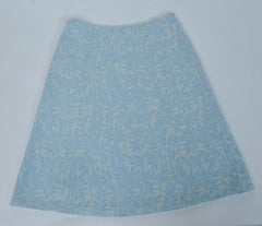 MaxMara Weekend Paneled Midi or Tea-Length Flare Skirt Floral & Leaf Decoration