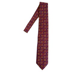 New and Un-Worn A Charvet Place Vendome Multi Colored Tie