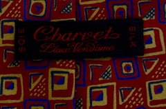 New and Un-Worn A Charvet Place Vendome Multi Colored Tie