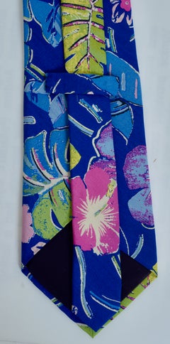 Un-Worn Vintage Polo Ralph Lauren Men’s Tie Classic Floral Print in 1940's Style