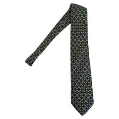 S. T. Dupont Paris 100% Silk Necktie Made in Italy, in Yellow, Red, and Blue