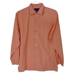 Ralph Lauren Purple Label Red Gingham Check 100% Cotton Shirt, Medium