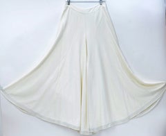 Pair of Ralph Lauren Palazzo Pants with Wave Stitching Accents at Bottom of Legs