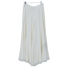 Pair of Ralph Lauren Palazzo Pants with Wave Stitching Accents at Bottom of Legs