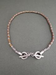 Mid Century Modernist Silver Choker Necklace