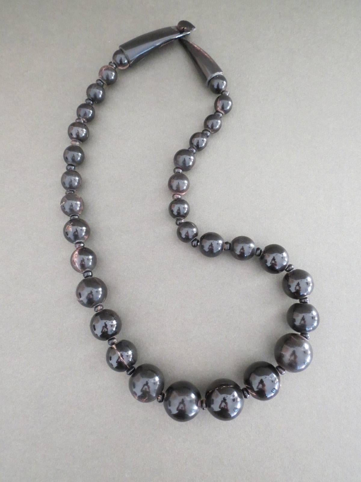 Modernist Danish Monies Gerda Lynggaard Horn Necklace For Sale