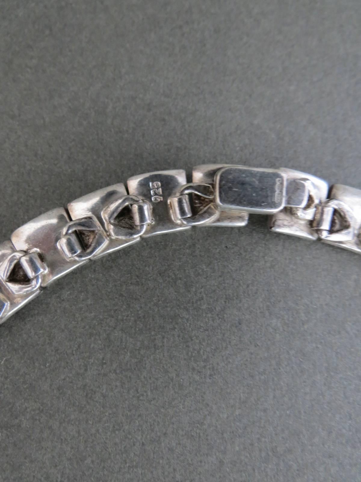 Modernist Mid Century Silver Choker Necklace  For Sale 3