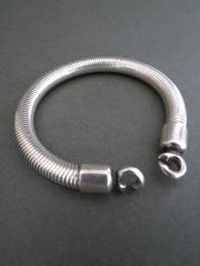 Vintage Danish Silver Snakesking Bracelet by Henning Oddershede